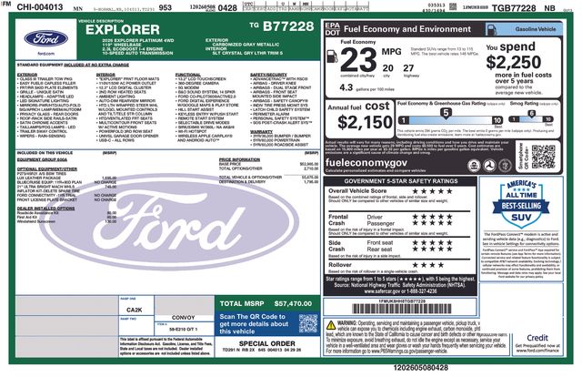 2026 Ford Explorer Platinum