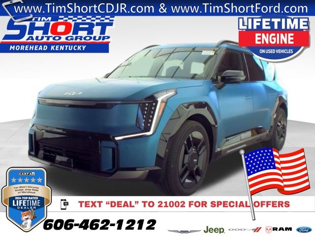 Ocean Blue 2024 Kia EV9 SUV / Crossover All-Wheel Drive 1-Speed Automatic
