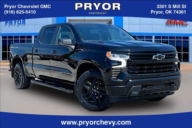 Black 2024 Chevrolet Silverado 1500 Pickup Truck Four-Wheel Drive Automatic