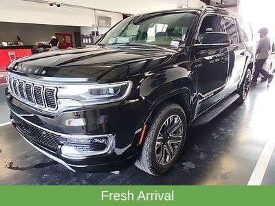 Diamond Black Crystal Pearlcoat 2024 Jeep Wagoneer L Series II 4WD SUV / Crossover Four-Wheel Drive 8-Speed Automatic