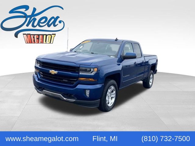 Deep Ocean Blue Metallic 2019 Chevrolet Silverado 1500 LT Double Cab 4WD Pickup Truck Four-Wheel Drive 6-Speed Automatic Overdrive