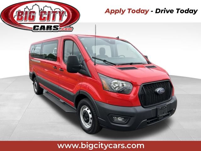 Race Red 2024 Ford Transit Passenger Van Rear-Wheel Drive