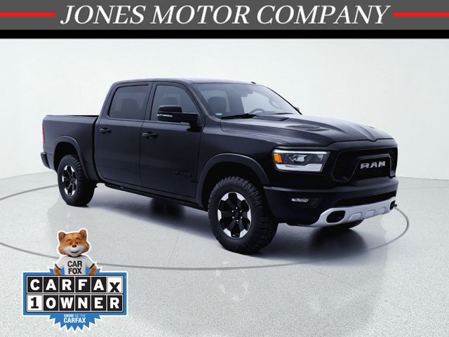 Diamond Black Crystal Pearlcoat 2023 RAM 1500 Rebel Crew Cab 4WD Pickup Truck Four-Wheel Drive 8-Speed Automatic