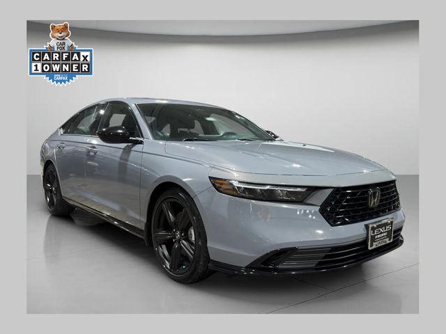 Urban Gray Pearl 2023 Honda Accord Hybrid Sport-L FWD Sedan Front-Wheel Drive Continuously Variable Transmission
