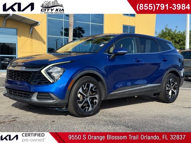 Sapphire Blue 2023 Kia Sportage EX FWD SUV / Crossover Front-Wheel Drive 8-Speed Automatic