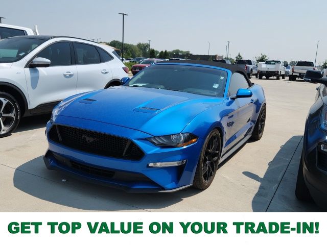 Blue 2020 Ford Mustang Convertible Rear-Wheel Drive Automatic