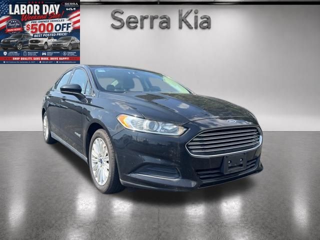 Shadow Black 2016 Ford Fusion Hybrid Sedan Front-Wheel Drive Continuously Variable Transmission