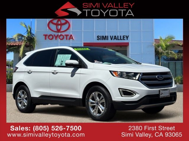 White Platinum Metallic Tri-Coat 2016 Ford Edge SUV / Crossover All-Wheel Drive 6-Speed Automatic