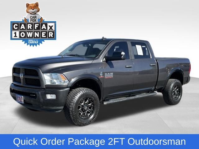 Gray (Granite Crystal Metallic Clearcoat) 2016 RAM 2500 Outdoorsman Crew Cab 4WD Pickup Truck Four-Wheel Drive 6-Speed Automatic