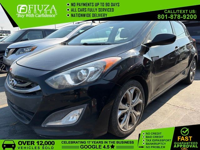 Black Noir Pearl 2013 Hyundai Elantra GT Hatchback Front-Wheel Drive 6-Speed Automatic Overdrive