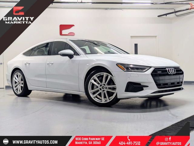 White 2022 Audi A7 Sedan All-Wheel Drive 7-Speed Automatic