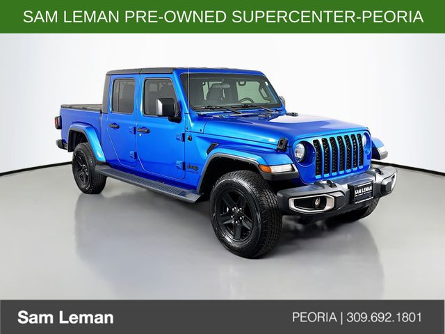 Hydro Blue Pearlcoat 2021 Jeep Gladiator Pickup Truck Four-Wheel Drive 8-Speed Automatic