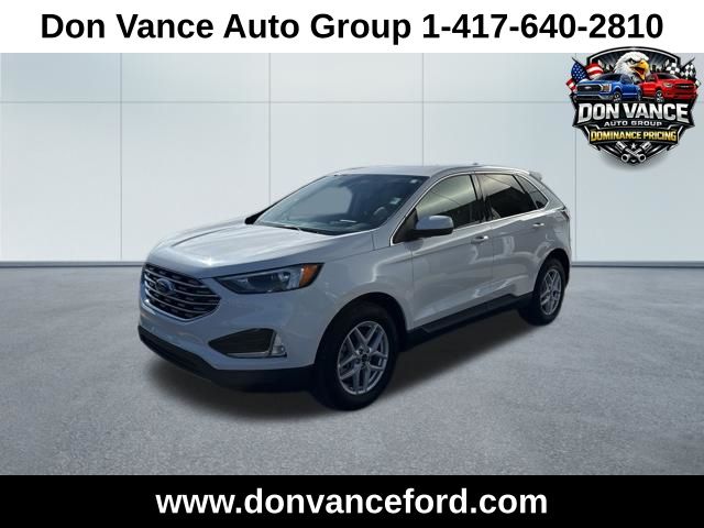 Star White Metallic Tri-Coat 2022 Ford Edge SEL AWD SUV / Crossover All-Wheel Drive 8-Speed Automatic