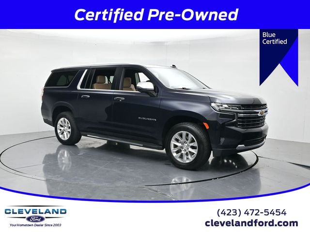 Midnight Blue Metallic 2024 Chevrolet Suburban Premier 4WD SUV / Crossover Four-Wheel Drive