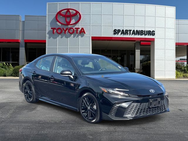 Midnight Black Metallic 2025 Toyota Camry SE FWD Sedan Front-Wheel Drive Continuously Variable Transmission