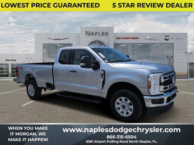 Silver Metallic 2024 Ford F-350 Super Duty Pickup Truck Four-Wheel Drive Automatic