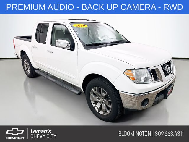 Glacier White 2019 Nissan Frontier SL Crew Cab RWD Pickup Truck 4X2 5-Speed Automatic Overdrive