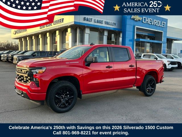 Red Hot 2026 Chevrolet Silverado 1500 Pickup Truck Four-Wheel Drive 8-Speed Automatic