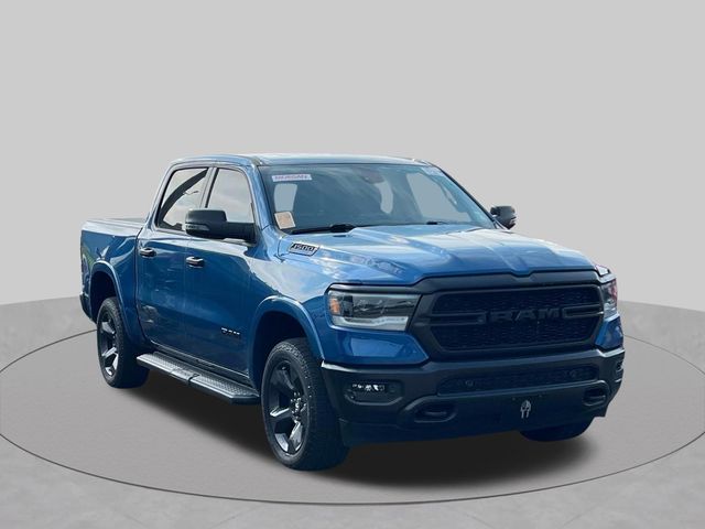 Blue 2024 RAM 1500 Pickup Truck Four-Wheel Drive 8-Speed Automatic