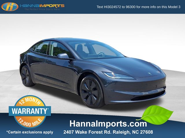 Gray 2025 Tesla Model 3 Sedan Rear-Wheel Drive 1-Speed Automatic