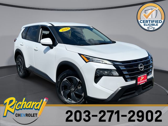 Everest White Pearl 2024 Nissan Rogue SUV / Crossover All-Wheel Drive Continuously Variable Transmission