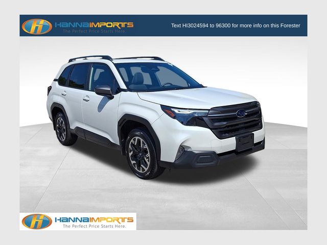 Crystal White Pearl 2025 Subaru Forester SUV / Crossover All-Wheel Drive Continuously Variable Transmission