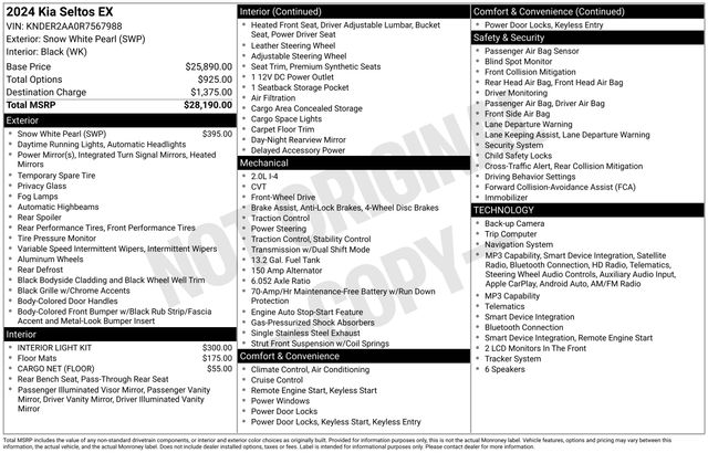Used 2024 Kia Seltos SUV