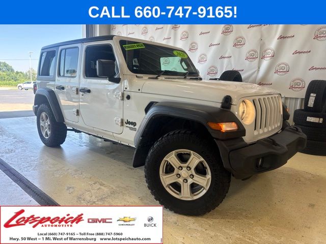 Bright White Clearcoat 2021 Jeep Wrangler SUV / Crossover Four-Wheel Drive 8-Speed Automatic