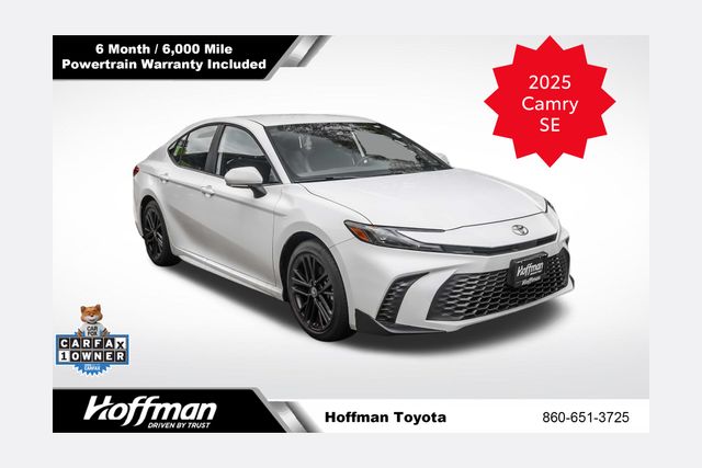 Ice Cap 2025 Toyota Camry SE FWD Sedan Front-Wheel Drive Continuously Variable Transmission