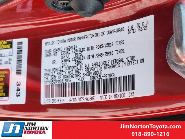 Used 2021 Toyota Tacoma Truck