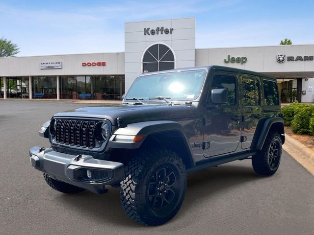 Gray (Granite Crystal Metallic Clearcoat) 2025 Jeep Wrangler SUV / Crossover Four-Wheel Drive 8-Speed Automatic