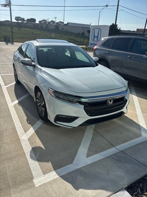Platinum White Pearl 2022 Honda Insight Touring FWD Sedan Front-Wheel Drive Continuously Variable Transmission