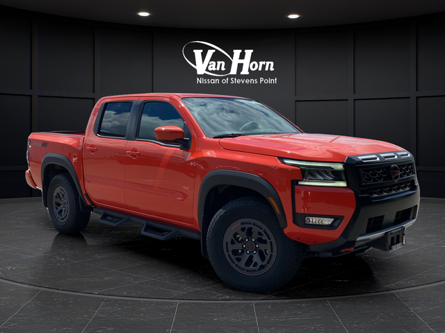 Afterburn Orange 2025 Nissan Frontier Pickup Truck Four-Wheel Drive 9-Speed Automatic Overdrive