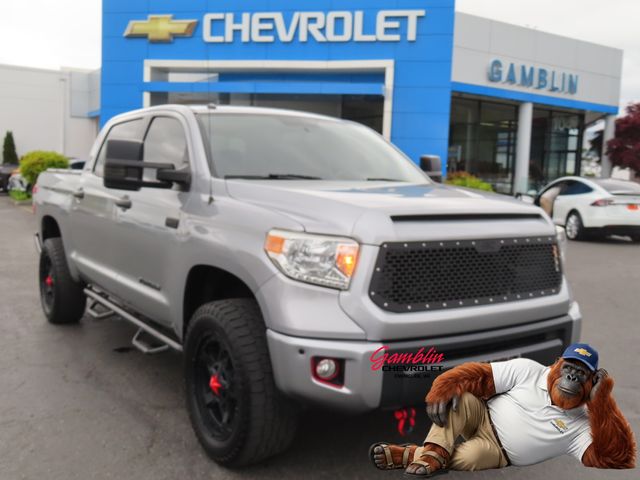 Silver Sky Metallic 2016 Toyota Tundra Limited CrewMax 5.7L 4WD Pickup Truck Four-Wheel Drive 6-Speed Automatic Overdrive