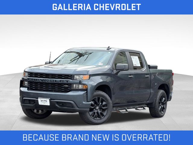 Shadow Gray Metallic 2020 Chevrolet Silverado 1500 Custom Crew Cab 4WD Pickup Truck Four-Wheel Drive 6-Speed Automatic Overdrive