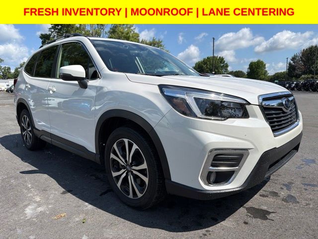 Crystal White Pearl 2021 Subaru Forester SUV / Crossover All-Wheel Drive Continuously Variable Transmission