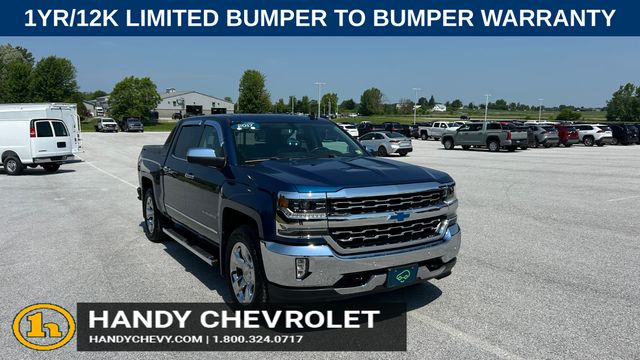 Deep Ocean Blue Metallic 2017 Chevrolet Silverado 1500 Pickup Truck Four-Wheel Drive 6-Speed Automatic Overdrive