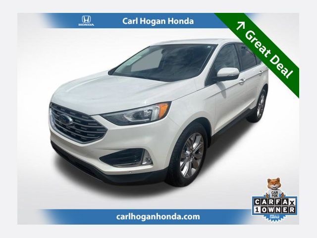 White Metallic 2022 Ford Edge SUV / Crossover All-Wheel Drive 8-Speed Automatic