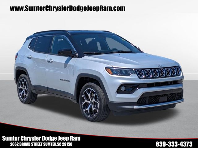Silver Zynith Metallic Clearcoat 2025 Jeep Compass Limited 4WD SUV / Crossover Four-Wheel Drive 8-Speed Automatic