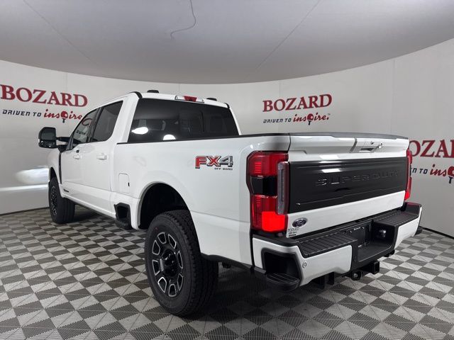 2025 Star White Metallic Tri-Coat Ford Super Duty F-350 SRW Platinum 4X4 Truck