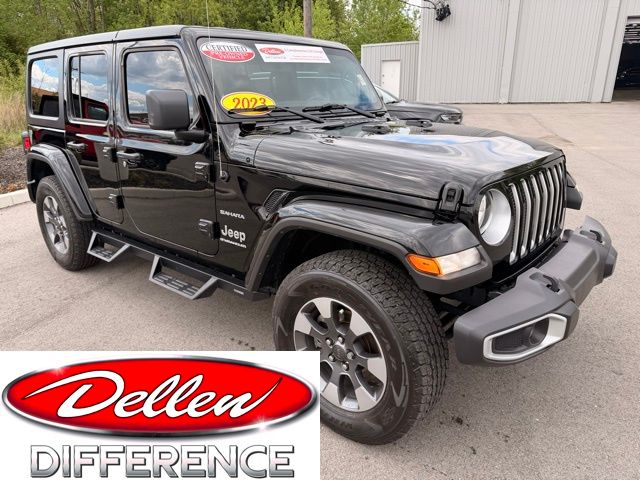 Black Clearcoat 2023 Jeep Wrangler SUV / Crossover Four-Wheel Drive 8-Speed Automatic
