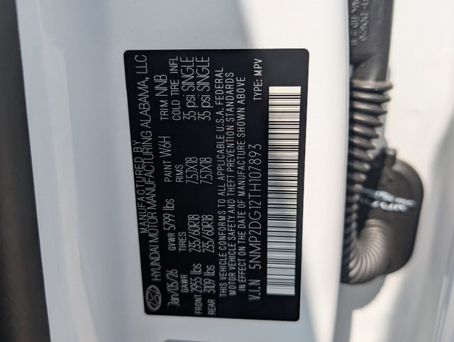 2026 Hyundai Santa Fe Hybrid SEL White at DeMontrond Gulf Freeway