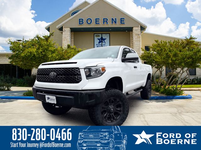 Super White 2018 Toyota Tundra SR Double Cab 4.6L Pickup Truck 4X2 6-Speed Automatic Overdrive