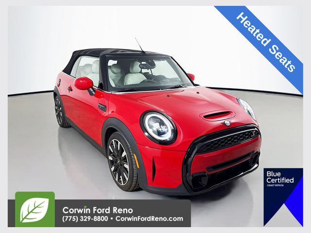 Chili Red 2022 MINI Cooper Convertible Front-Wheel Drive 7-Speed Automatic