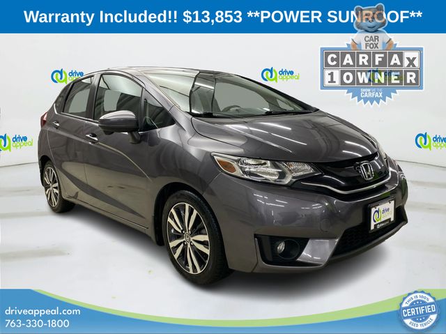 Gray (Modern Steel Metallic) 2015 Honda Fit Hatchback Continuously Variable Transmission