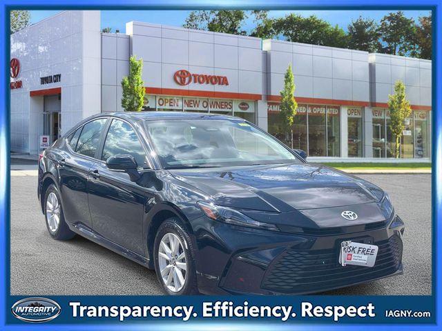 Midnight Black Metallic 2025 Toyota Camry LE AWD Sedan All-Wheel Drive Continuously Variable Transmission