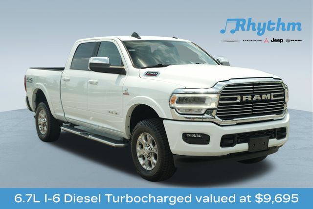 Bright White Clearcoat 2022 RAM 2500 Pickup Truck Four-Wheel Drive 6-Speed Automatic