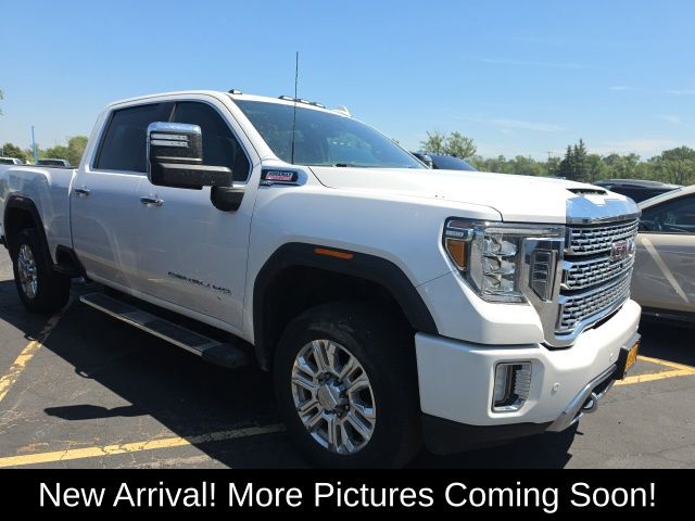 White Frost Tricoat 2020 GMC Sierra 2500HD Pickup Truck Four-Wheel Drive Automatic