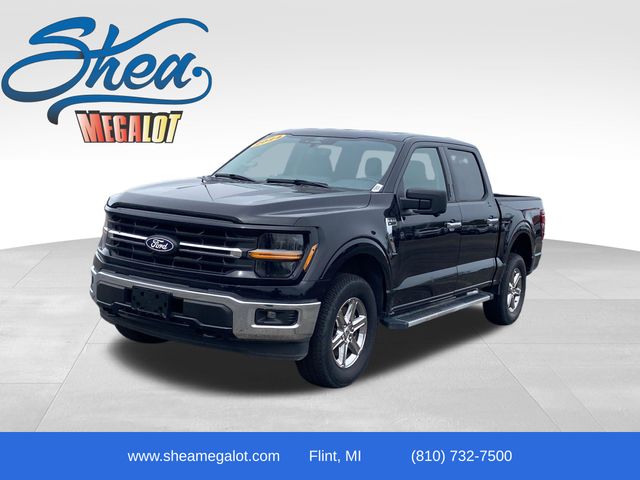 Agate Black Metallic 2024 Ford F-150 Pickup Truck Four-Wheel Drive 10-Speed Automatic