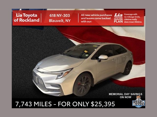 Classic Silver Metallic 2024 Toyota Corolla SE FWD Sedan Front-Wheel Drive Continuously Variable Transmission